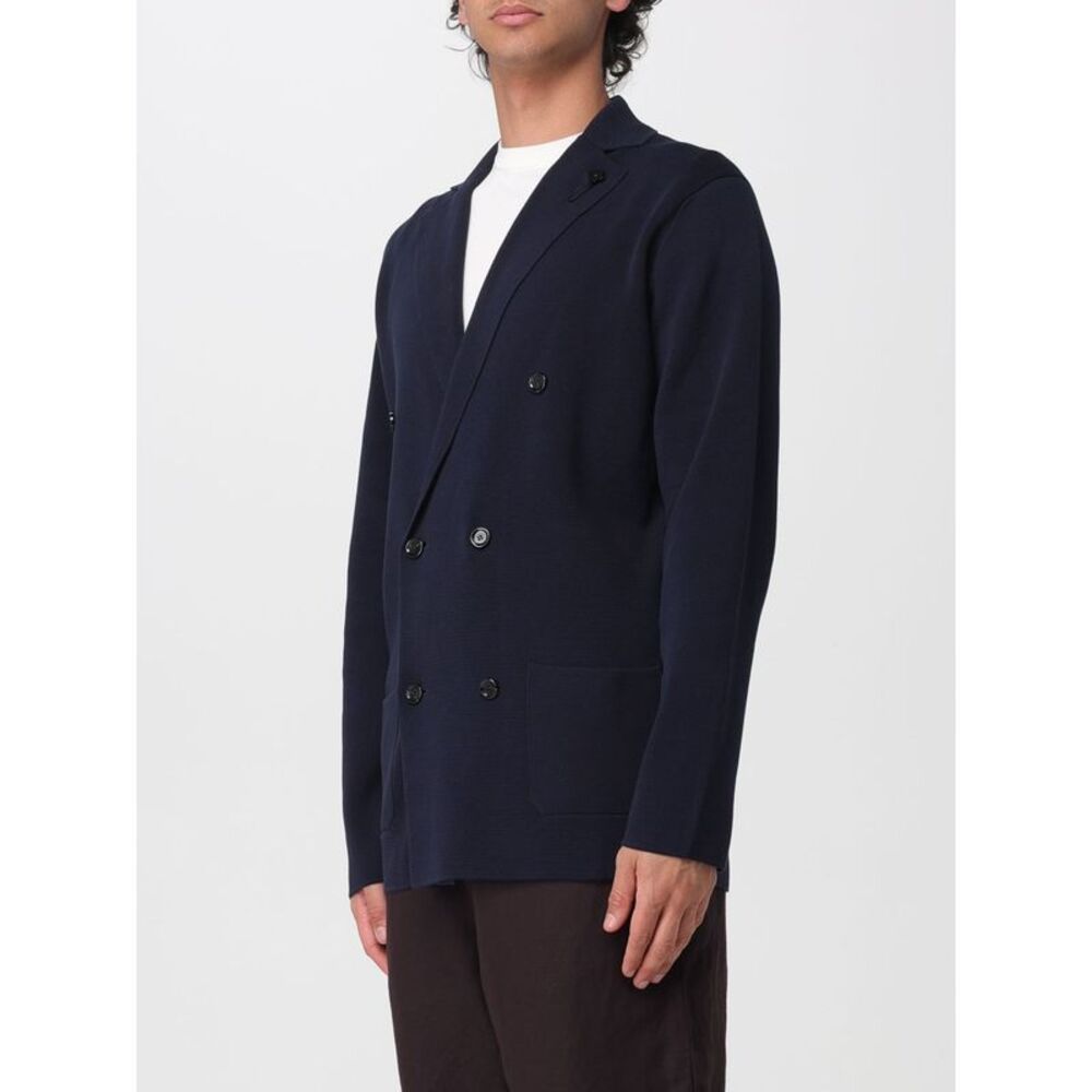Lardini Jacket Men Blue - Picture 3 of 3